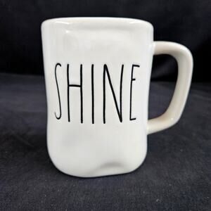 Rae Dunn Artisan Collection Shine Mug White and Yellow Farmhouse